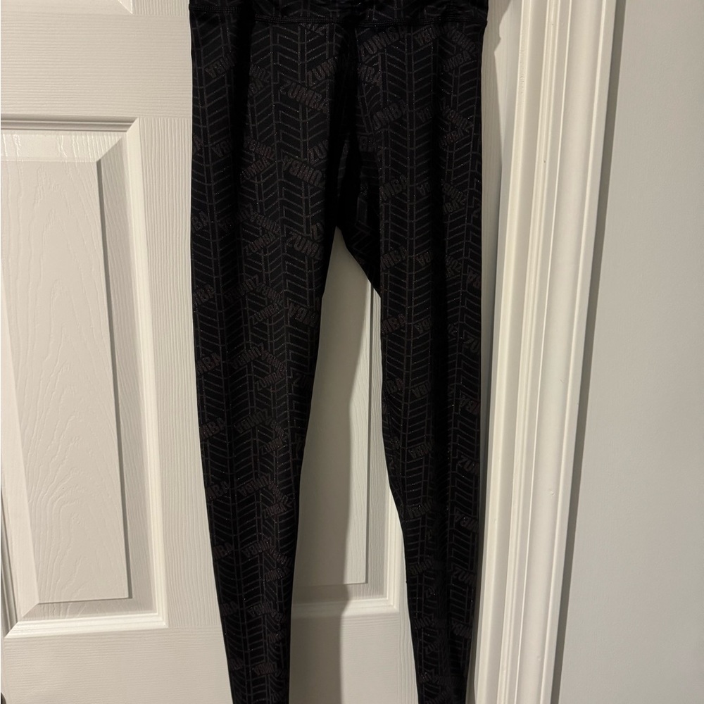 Zumba Fitness Black Patterned Leggings
